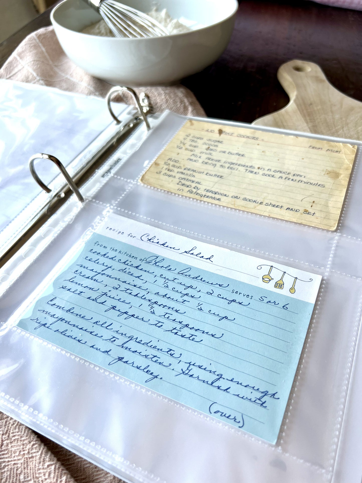 Family Recipe Binder Organizer