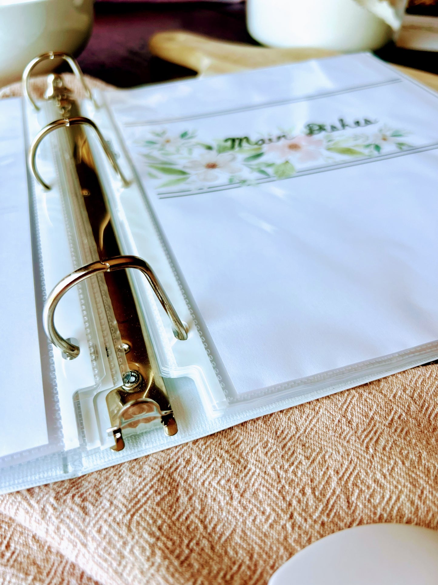Family Recipe Binder Organizer