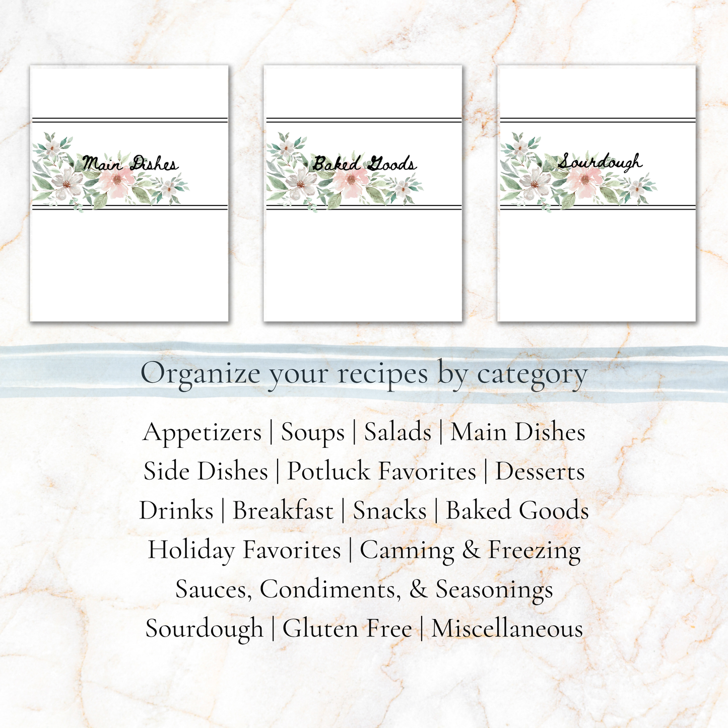 Family Recipe Binder Organizer